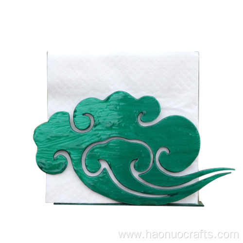 Chinese style paper towel holder with auspicious clouds